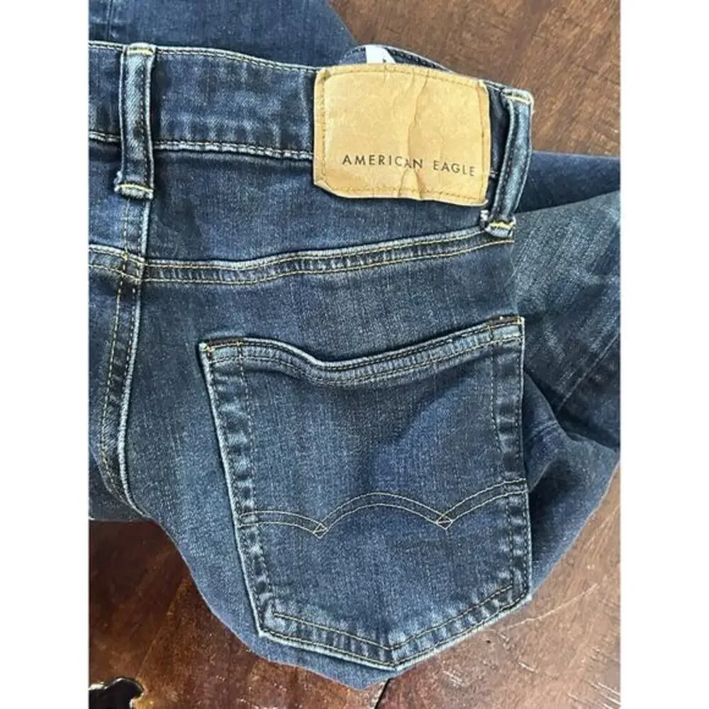 american eagle jeans men Slim‎ Straight 26x28 Medium Wash Next Level Flex